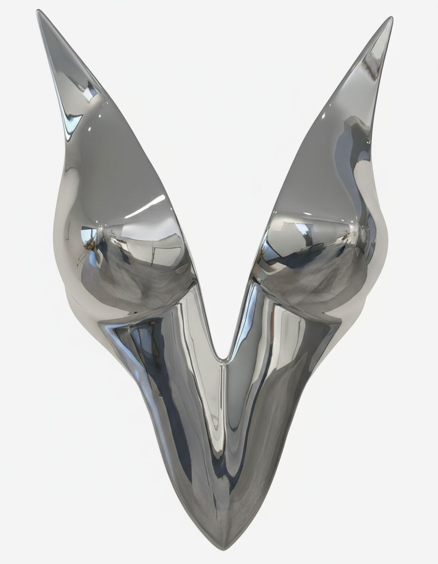 Silver Horned Mask free 3D printable STL