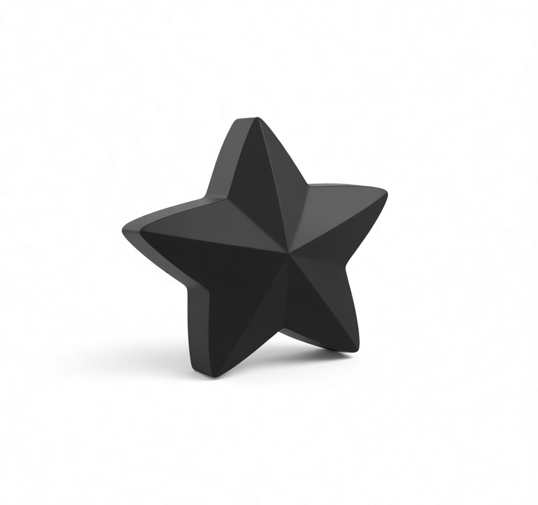 Five-Pointed Star Model free 3D printable STL