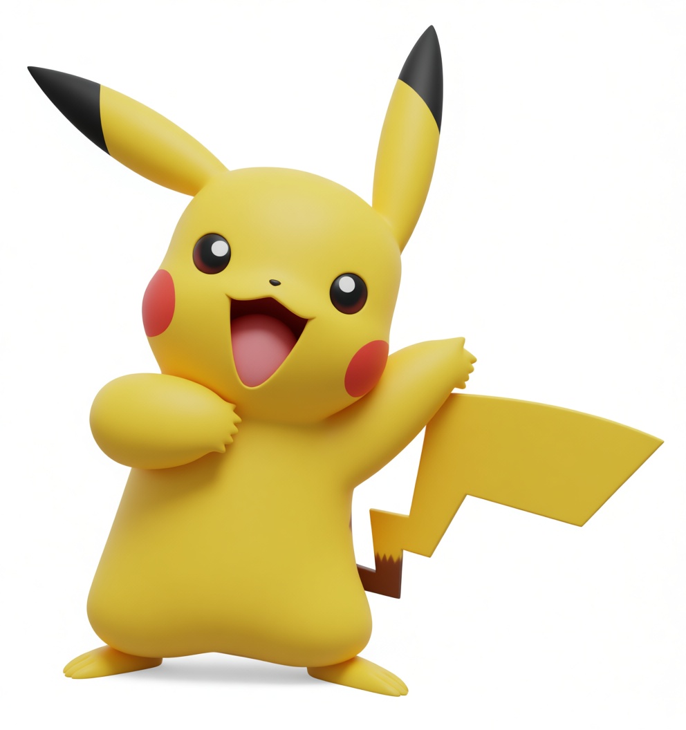 Pikachu Figurine free 3D printable STL