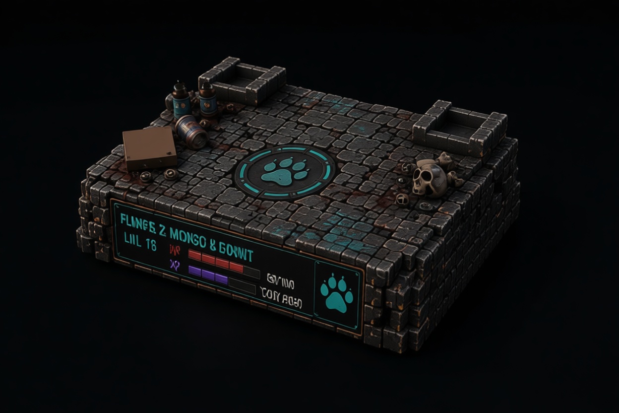Dungeon Game Interface Model free 3D printable STL