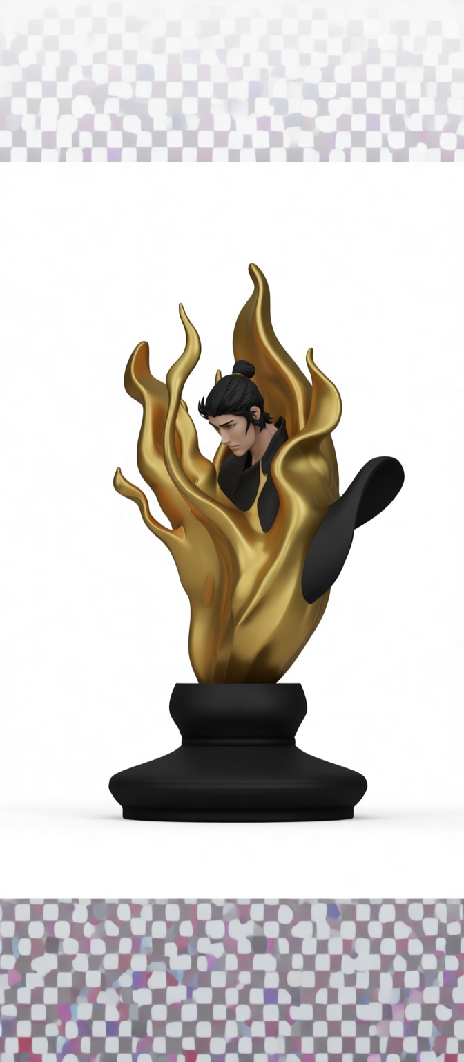 Zuko Flame Bust free 3D printable STL