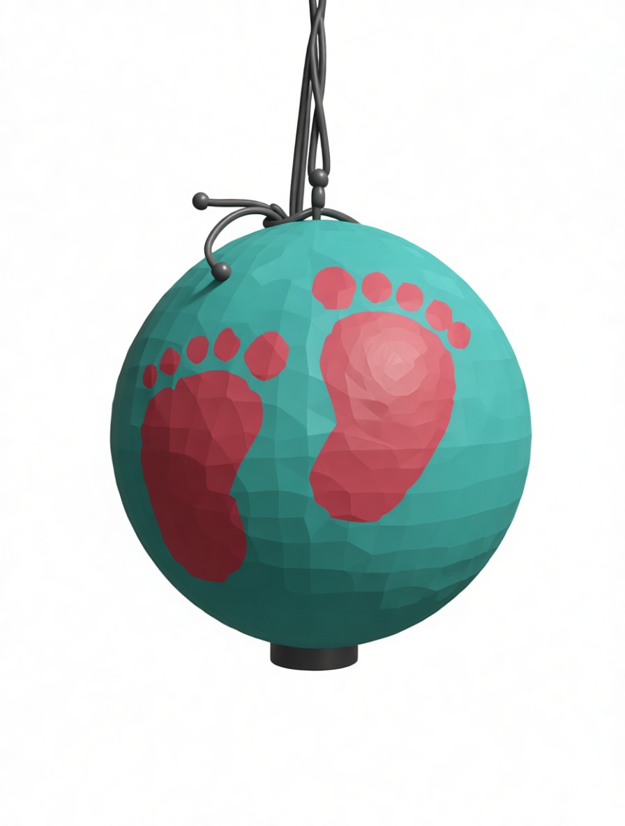 Footprint Ornament Sphere free 3D printable STL