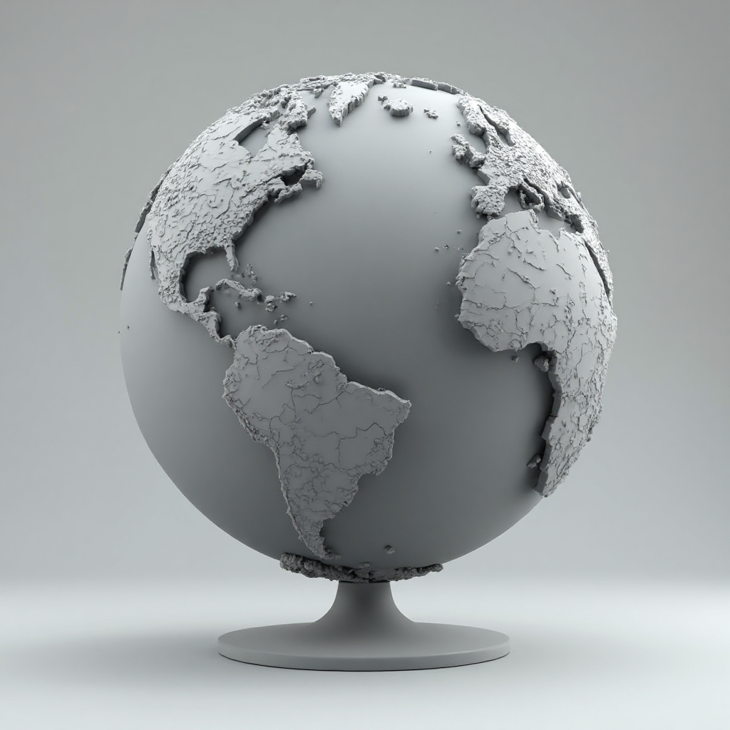 Earth Globe Model free 3D printable STL