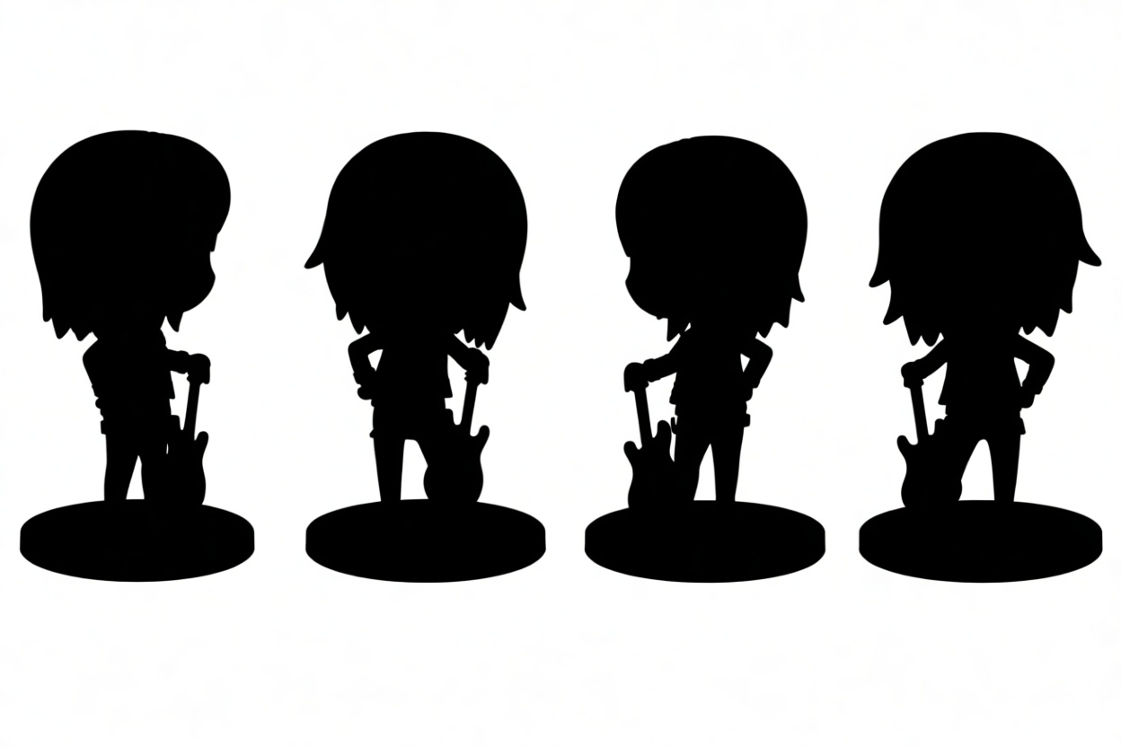 Chibi Guitarist Figurine free 3D printable STL