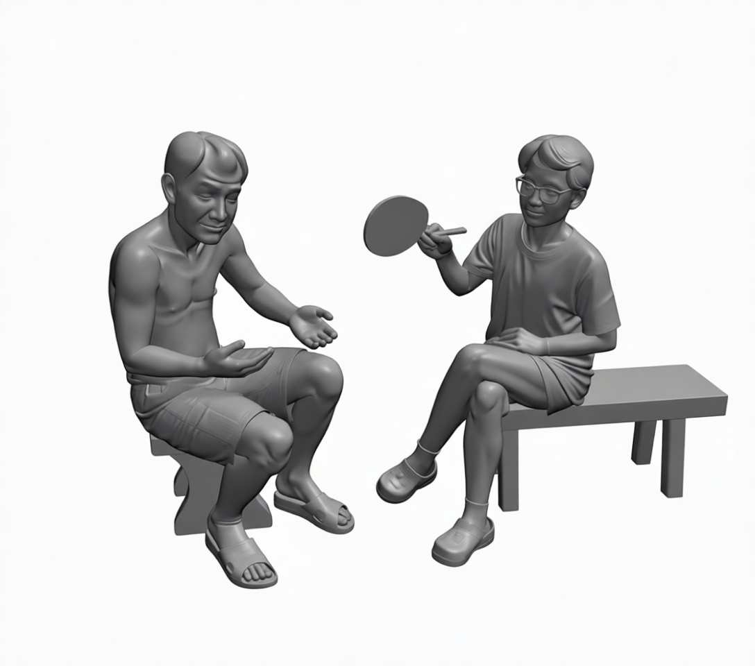 Casual Conversation Figurines free 3D printable STL