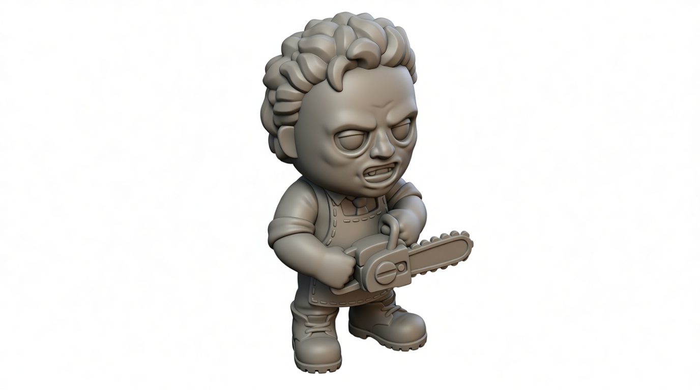 Leatherface Miniature Figurine free 3D printable STL