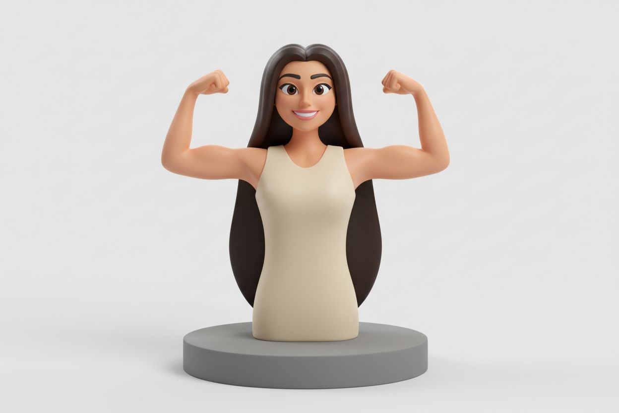 Strong Woman Figure free 3D printable STL