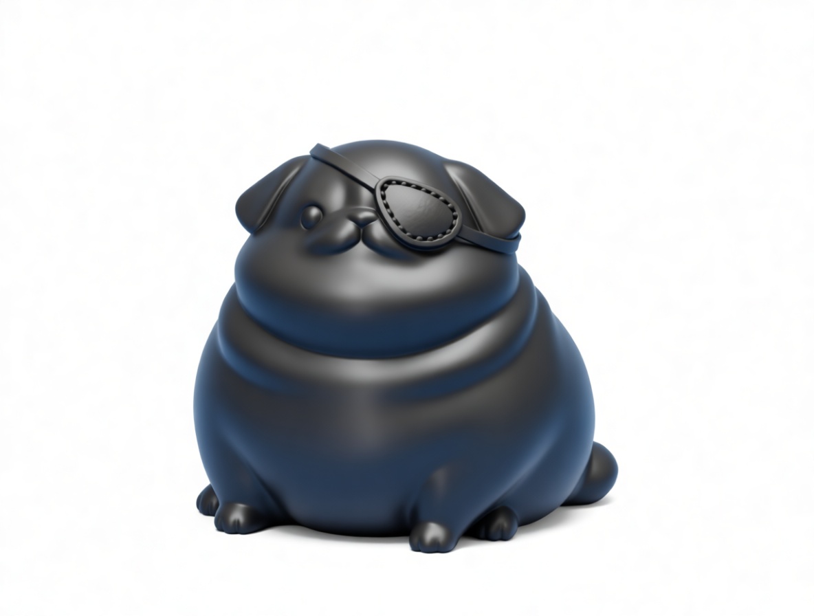 Pug Pirate Figurine free 3D printable STL