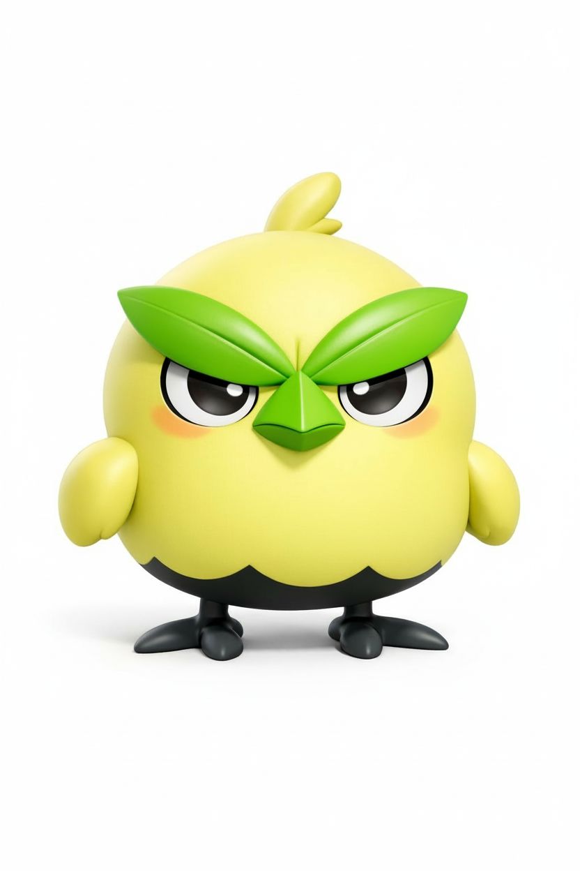 Cartoon Angry Bird Figure free 3D printable STL