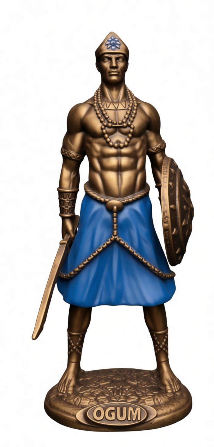 Ogum Warrior Figurine free 3D printable STL