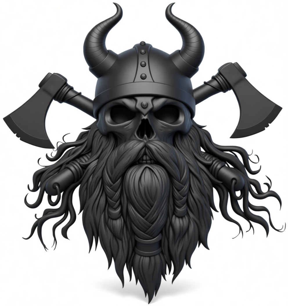 Viking Skull Bust free 3D printable STL