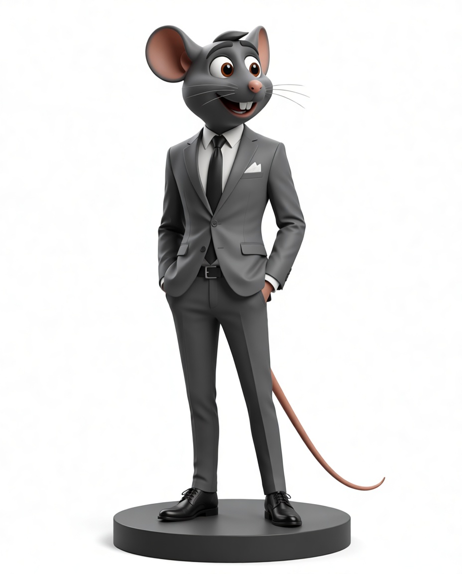 Stylish Rat Figurine free 3D printable STL
