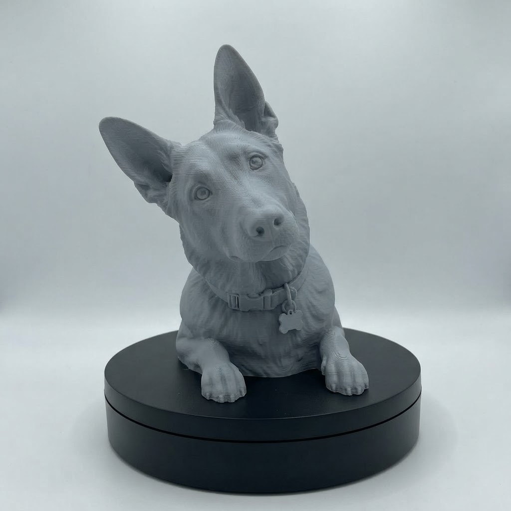 German Shepherd Bust free 3D printable STL