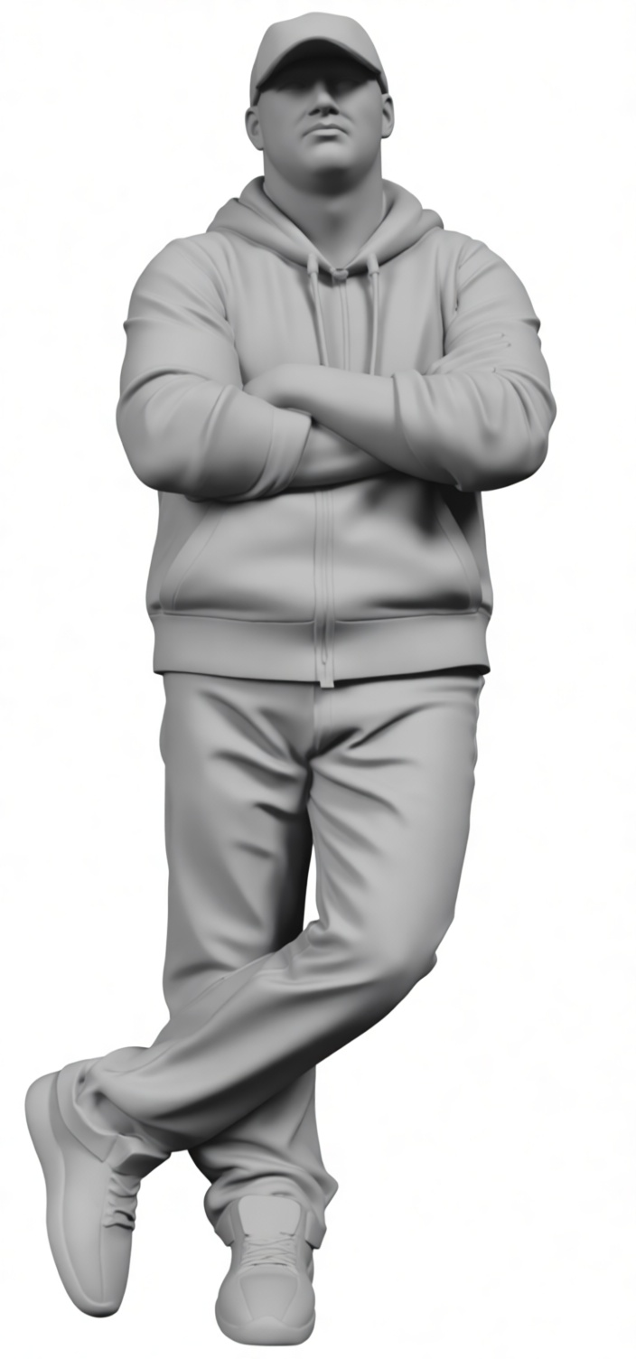 Casual Man Figurine free 3D printable STL