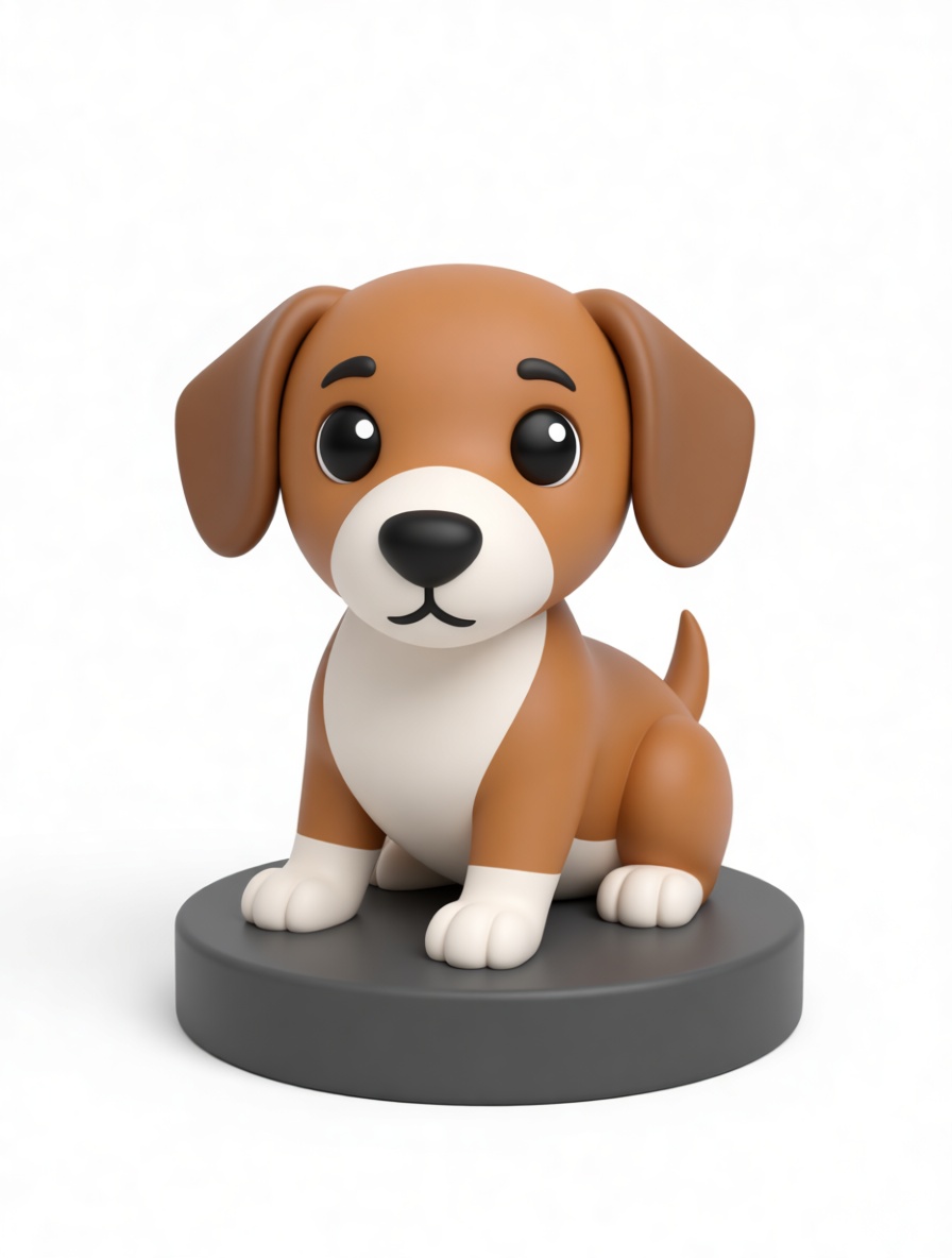 Beagle Puppy Figurine free 3D printable STL