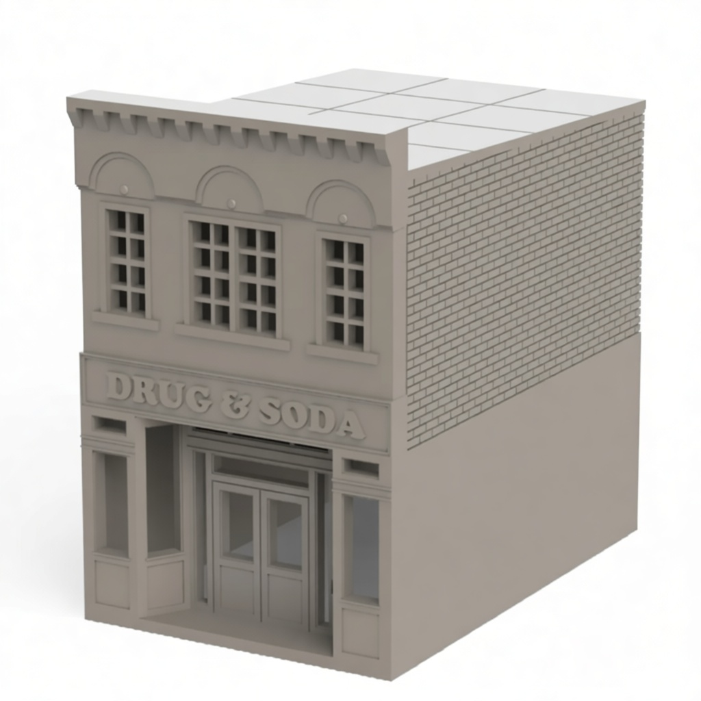 Drug & Soda Store Model free 3D printable STL