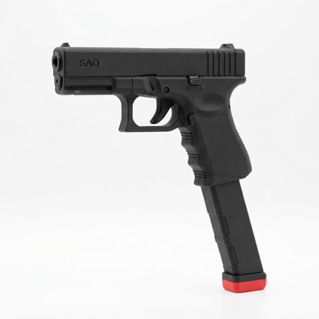 Glock Pistol Model free 3D printable STL