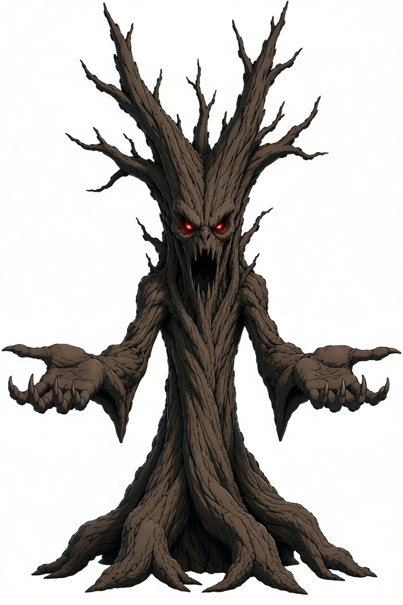 Evil Tree Monster Figurine free 3D printable STL