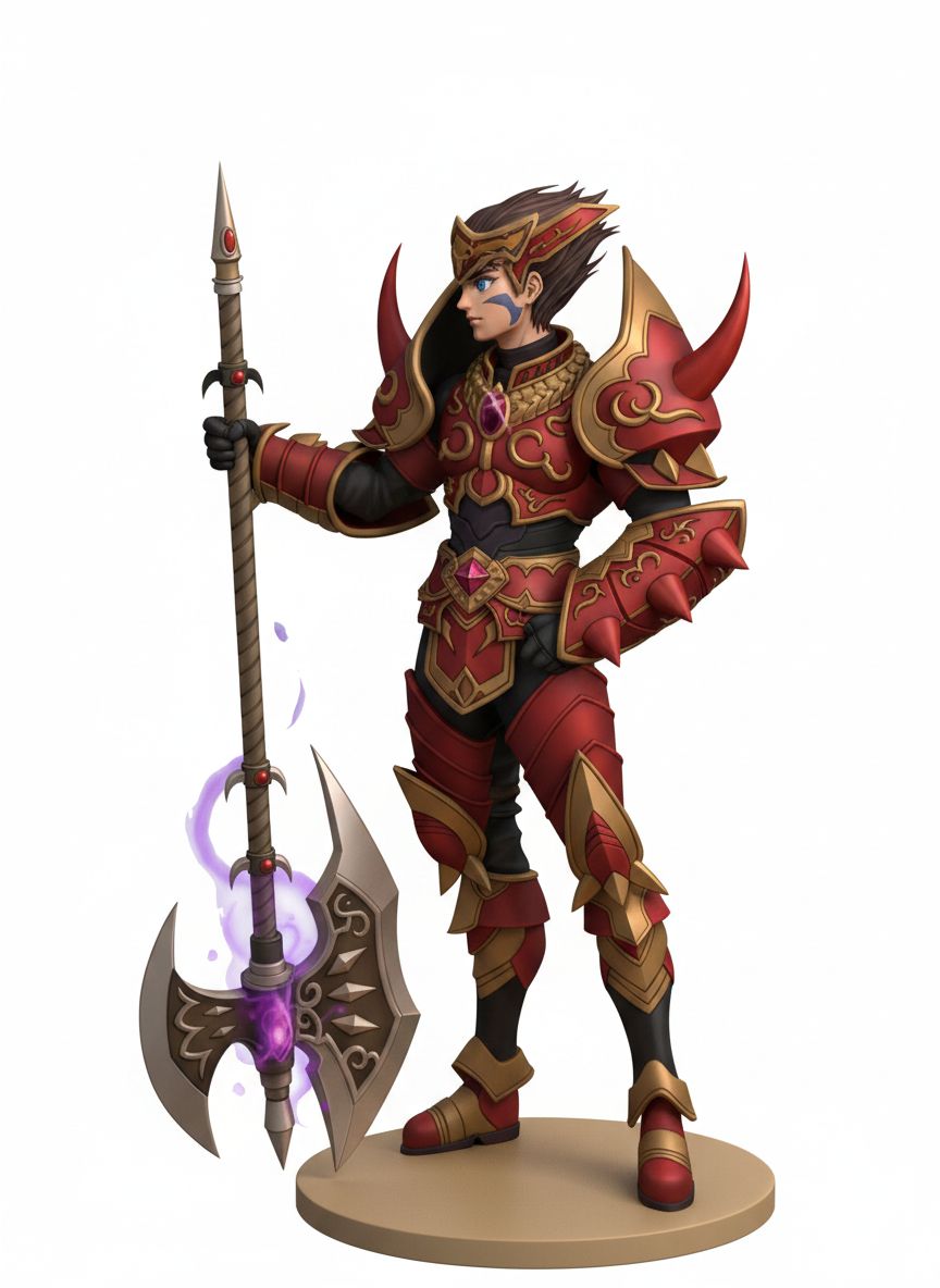 Fantasy Warrior Figurine free 3D printable STL