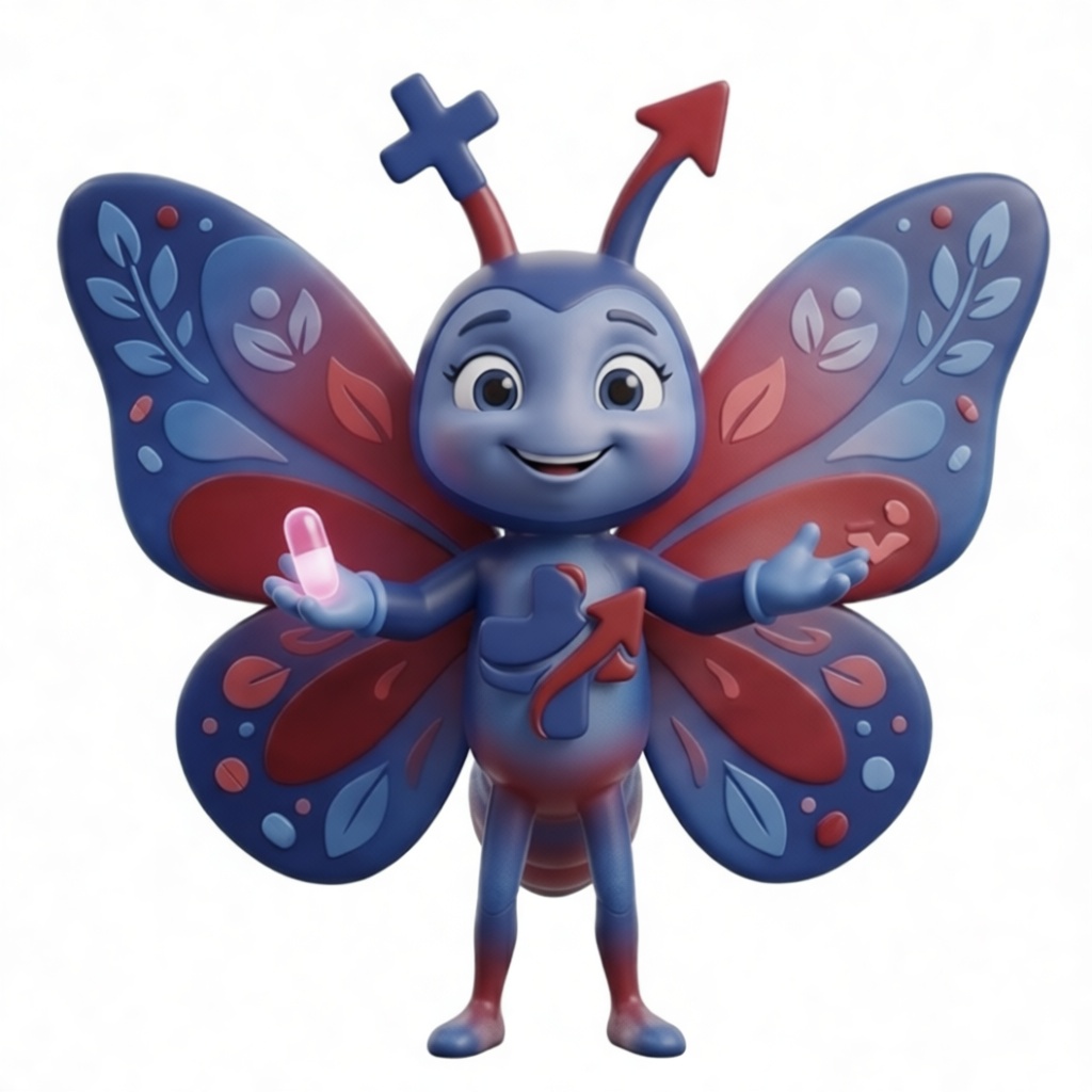 Gender Symbols Butterfly Figurine free 3D printable STL