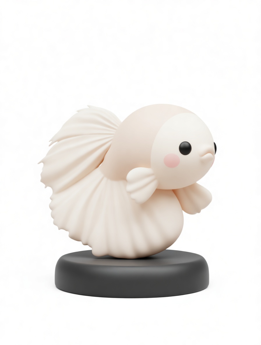 Betta Fish Figurine free 3D printable STL
