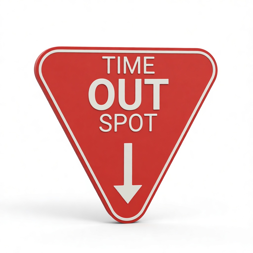 Time Out Spot Sign free 3D printable STL