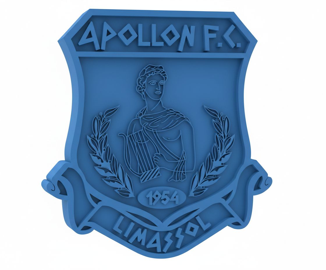 Apollon FC Badge free 3D printable STL
