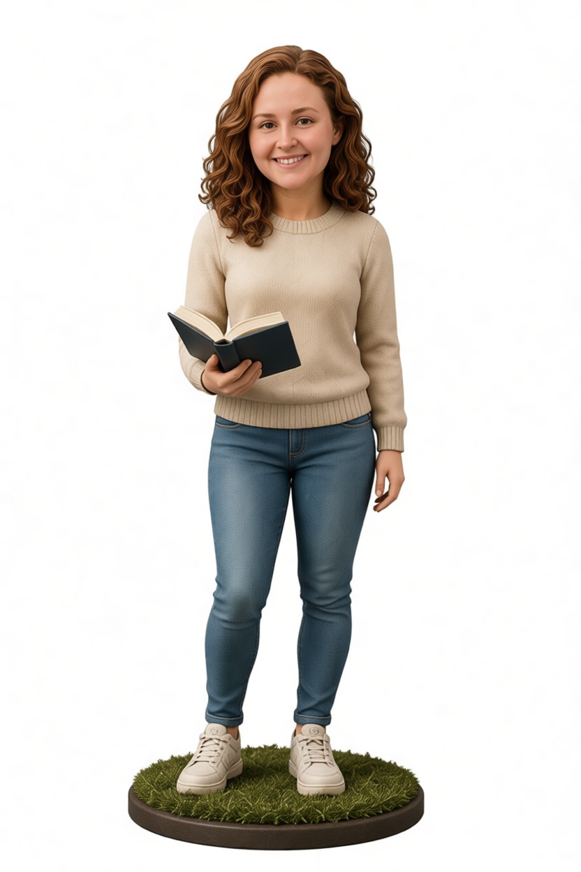 Woman Reading Figurine free 3D printable STL