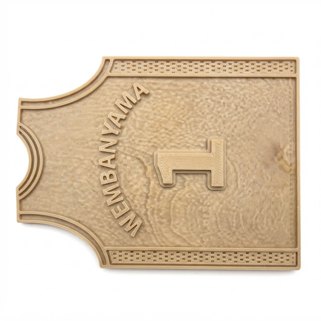 Wembanyana Number 1 Plaque free 3D printable STL