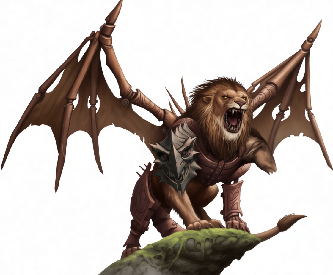 Chimera War Beast Figurine free 3D printable STL