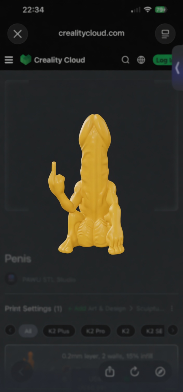 Anatomical Penis Figurine free 3D printable STL