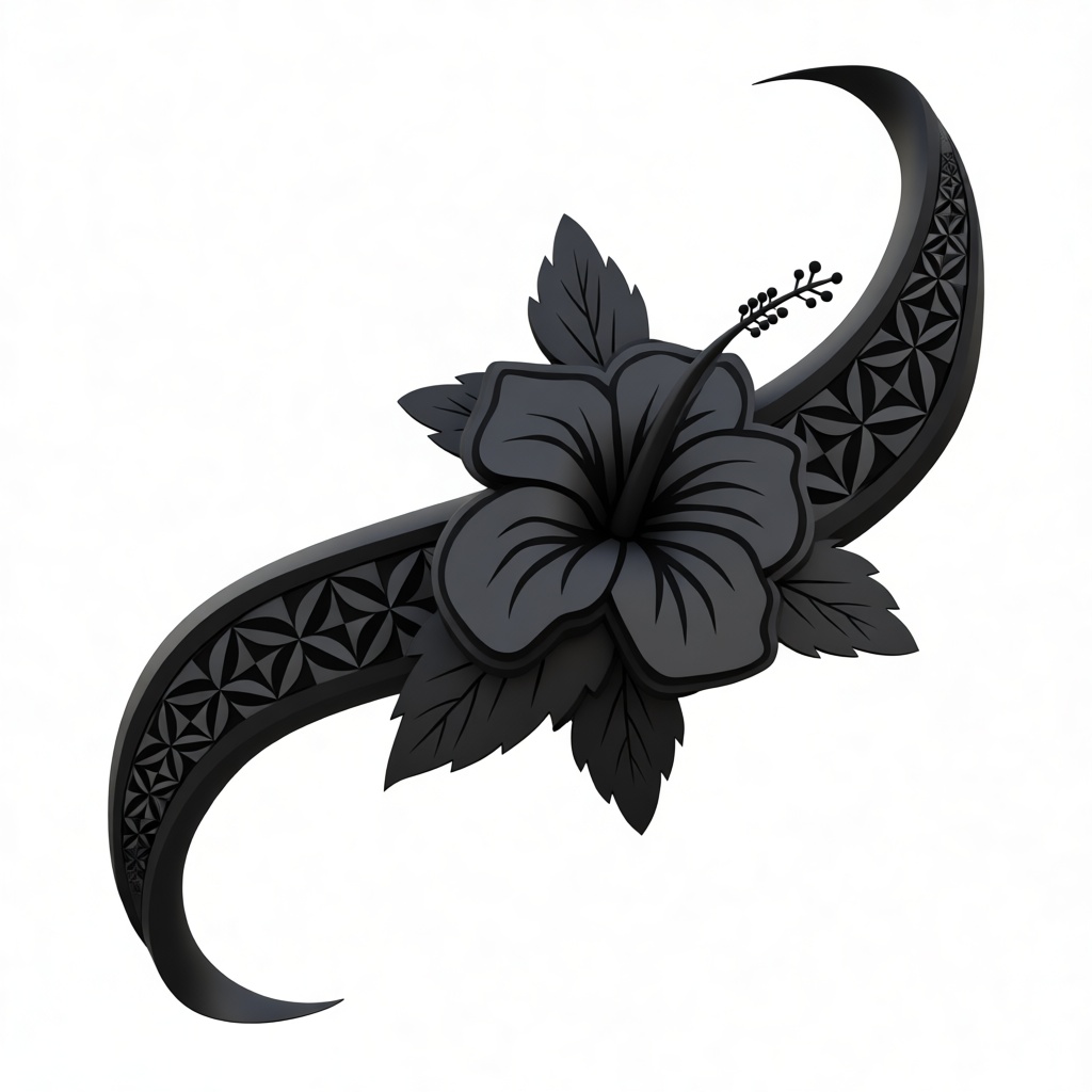 Hibiscus Flower Ornament free 3D printable STL