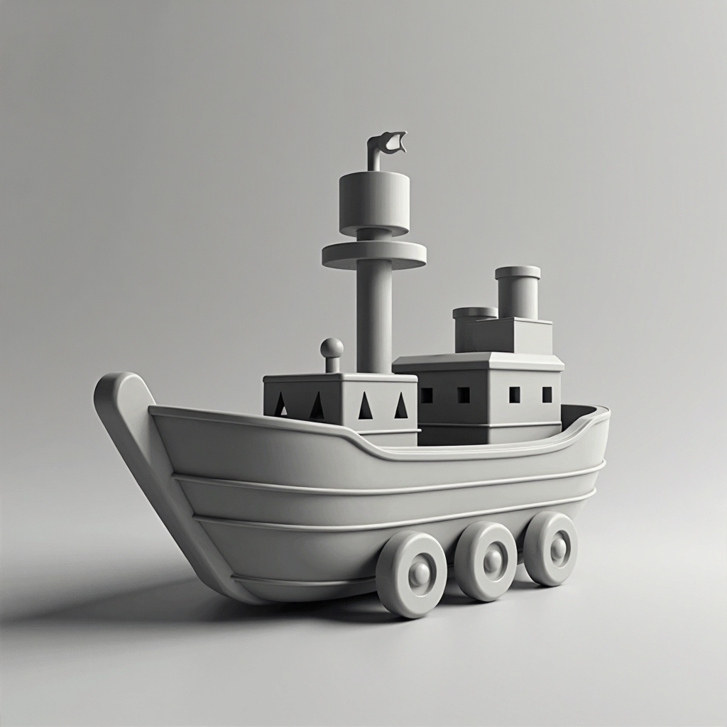 Kids Storage Ship Toy free 3D printable STL