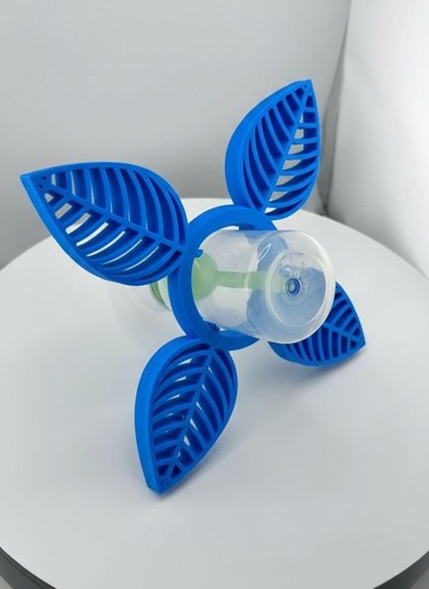 Blue Leaf Bottle Holder free 3D printable STL