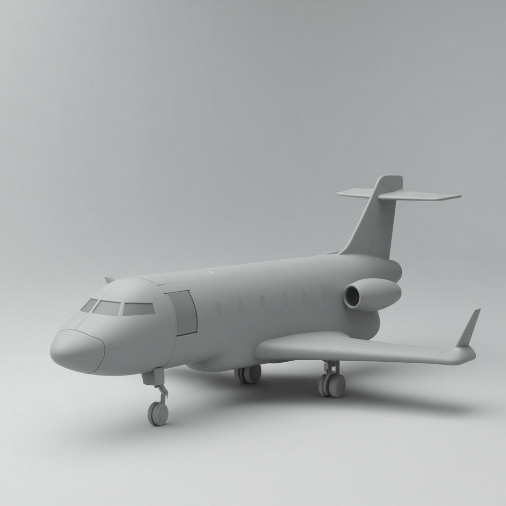 Mini Private Jet Model free 3D printable STL