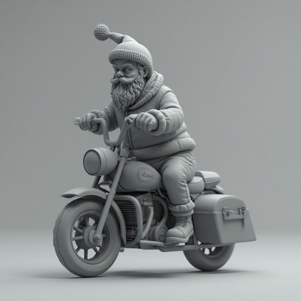 Father Christmas Figurine free 3D printable STL