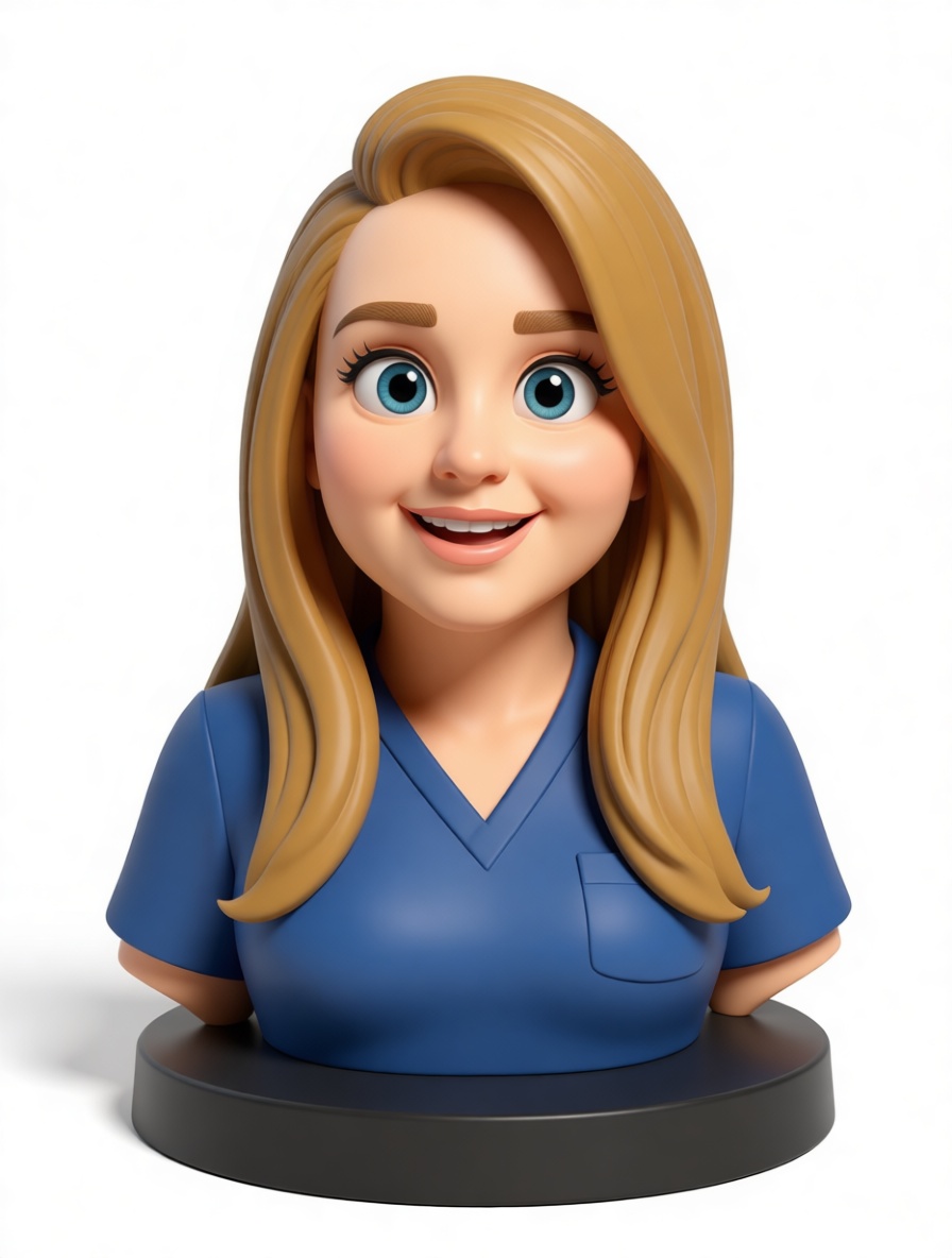 Female Nurse Bust free 3D printable STL