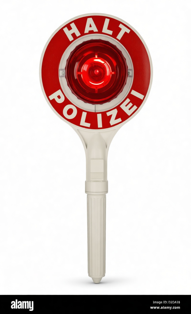German Police Halt Signal free 3D printable STL