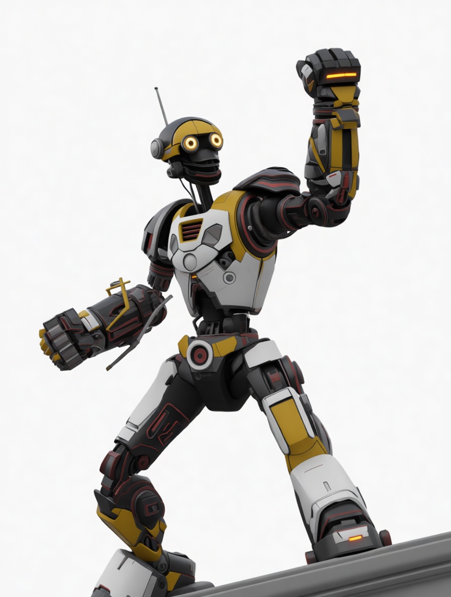 Futuristic Robot Figurine free 3D printable STL
