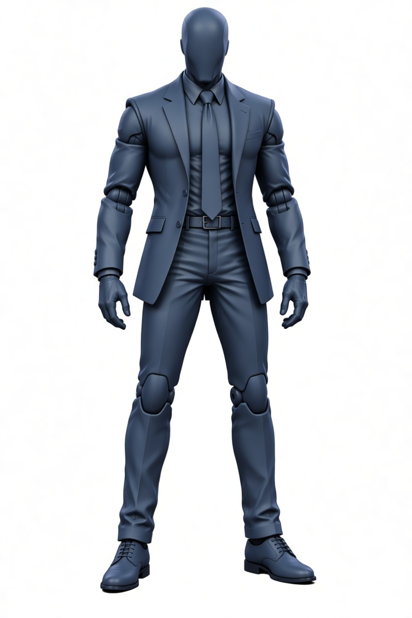 Faceless Suit Figure free 3D printable STL