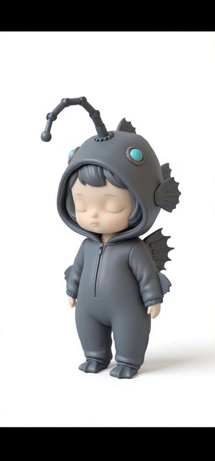 Anglerfish Child Figurine free 3D printable STL
