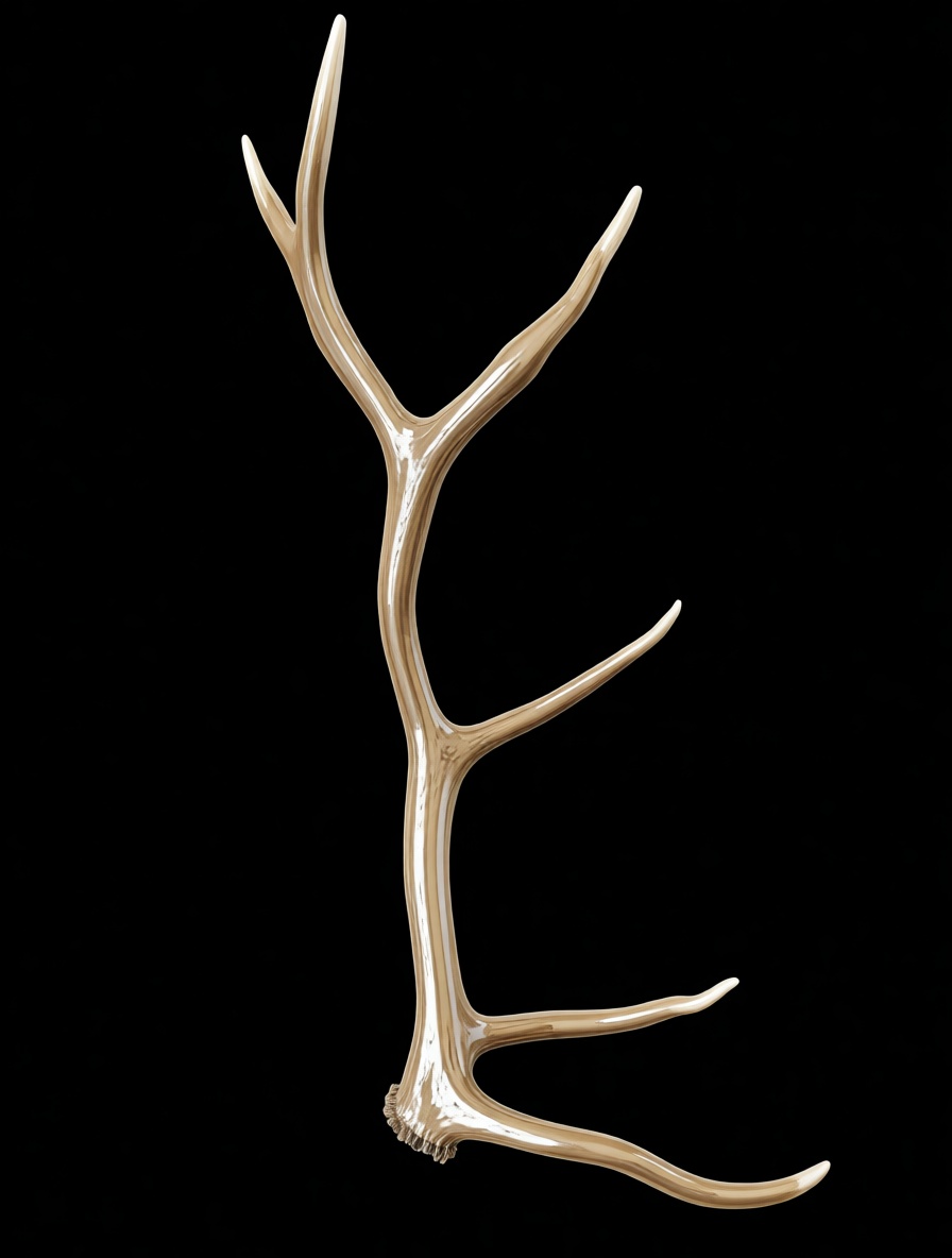 Red Deer Antler Model free 3D printable STL