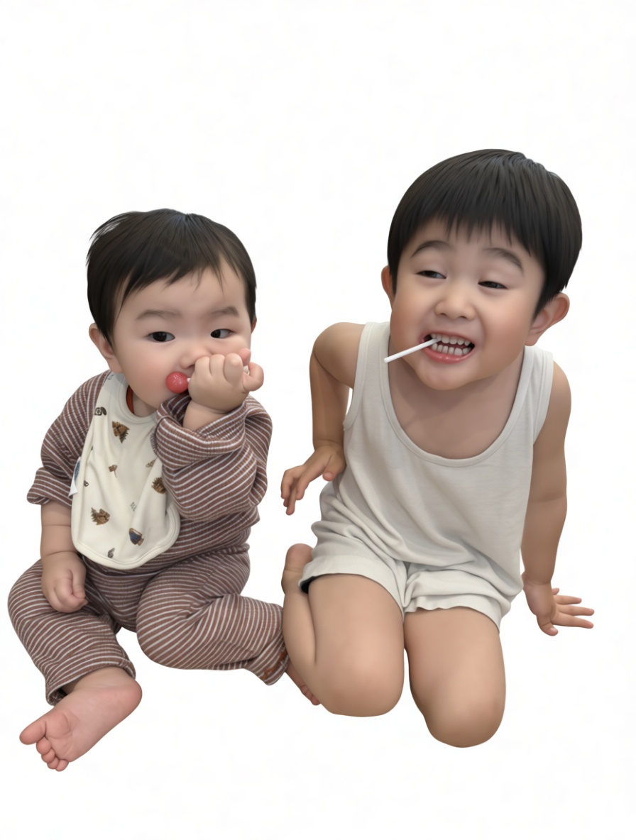 Asian Kids Figurine free 3D printable STL