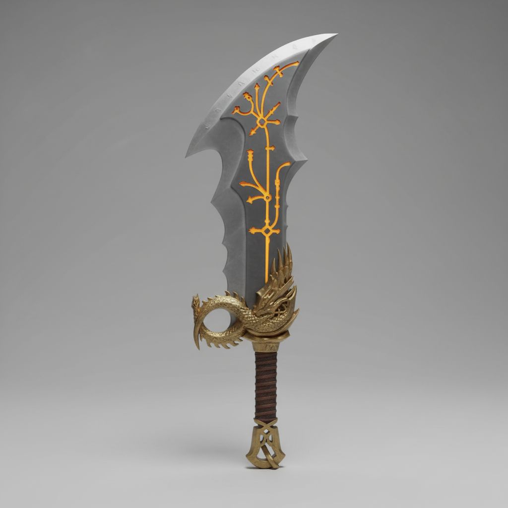 Dragon Sword 3D Model free 3D printable STL