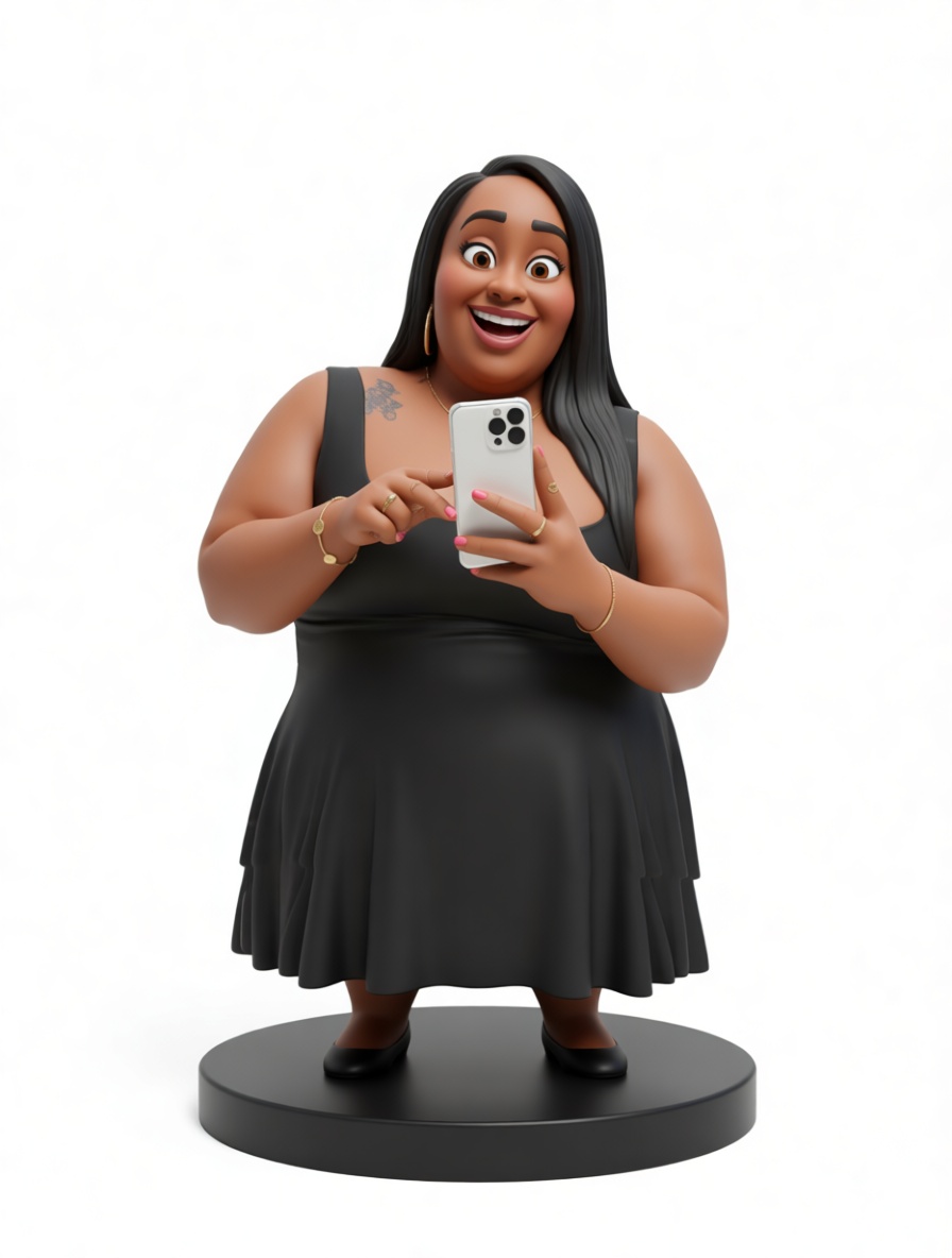Plus-Size Woman Figurine free 3D printable STL