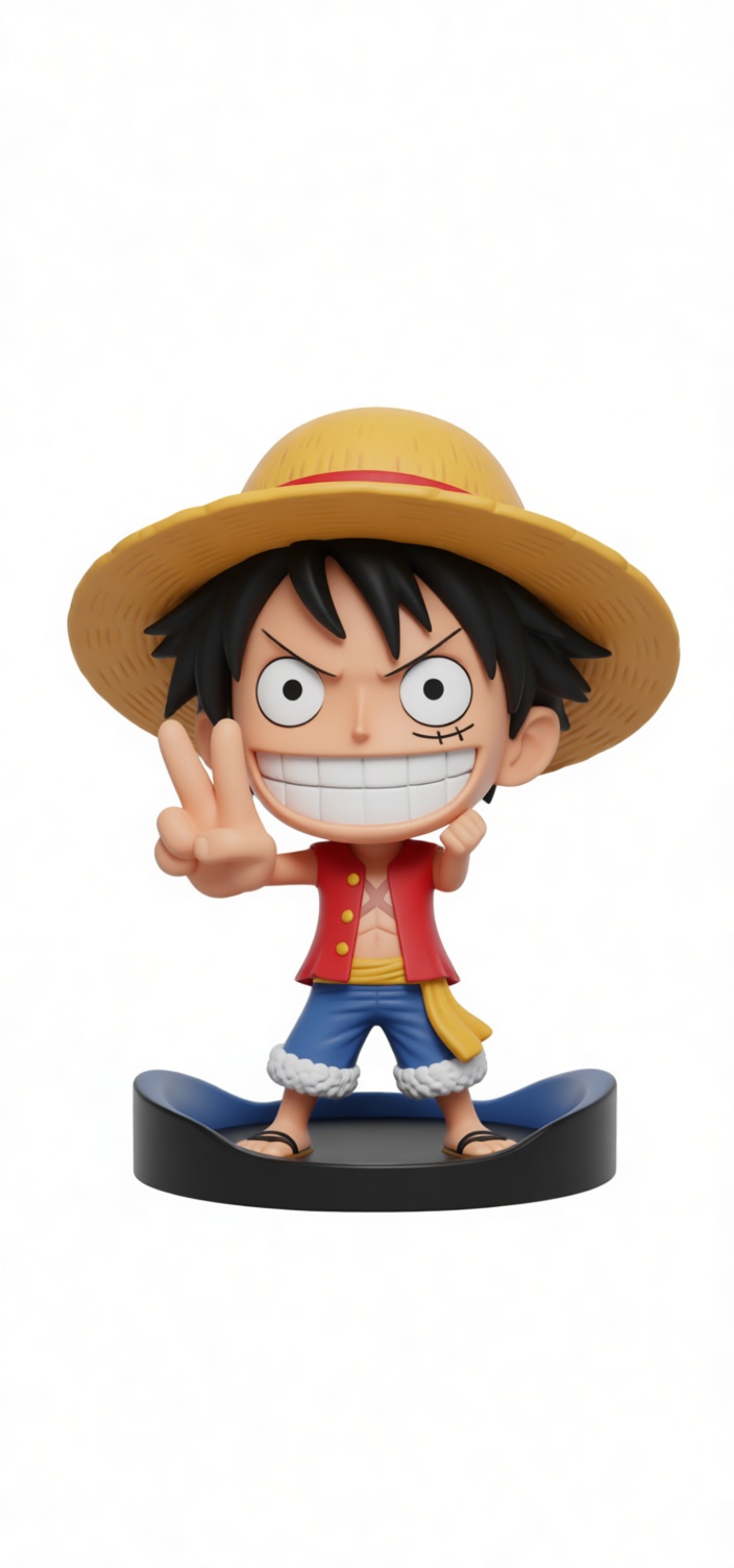 Monkey D. Luffy Figurine - Free 3D Printable STL File