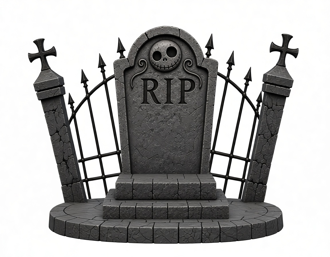RIP Tombstone Miniature free 3D printable STL