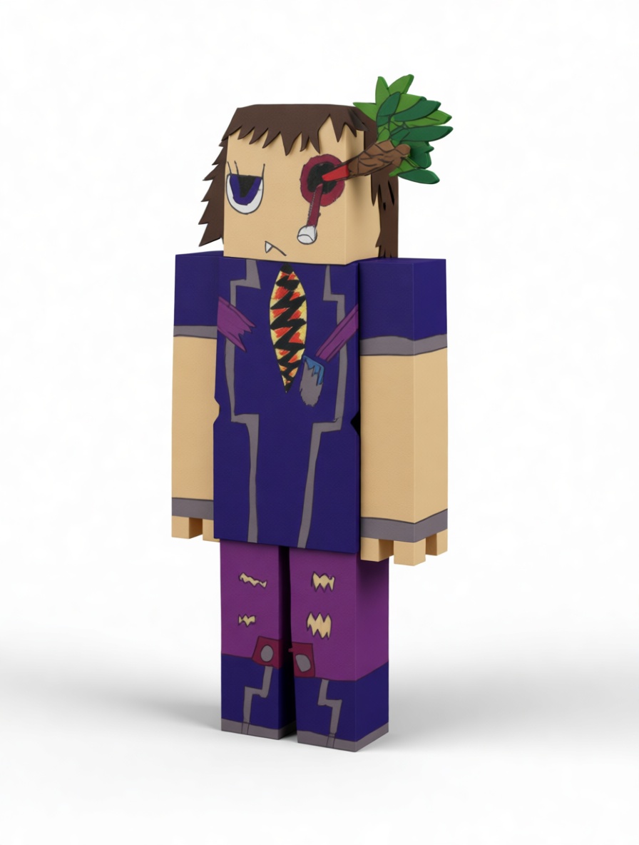 Zombie Minecraft Figure free 3D printable STL