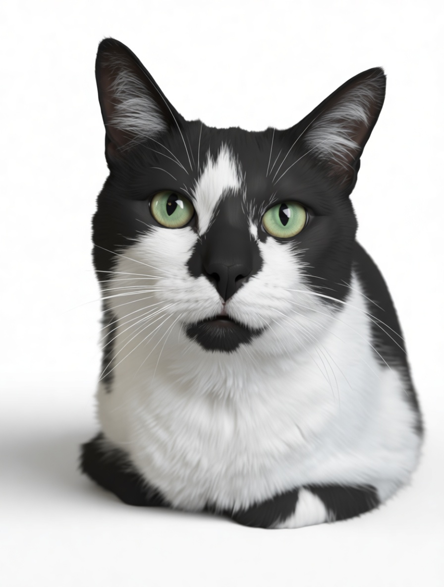 Tuxedo Cat Bust free 3D printable STL
