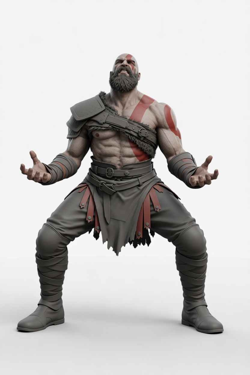 Kratos Figurine free 3D printable STL
